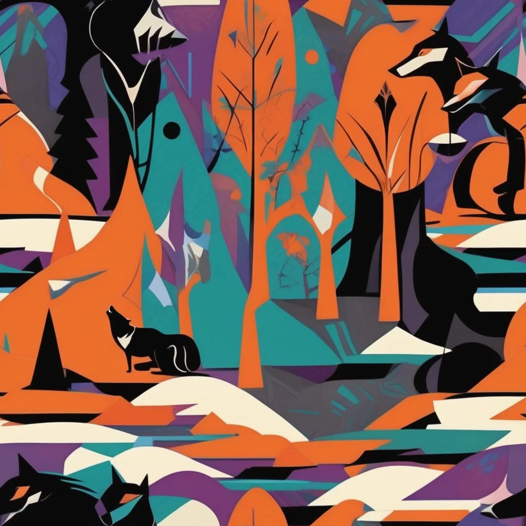 The Vermilion Woodland pattern
