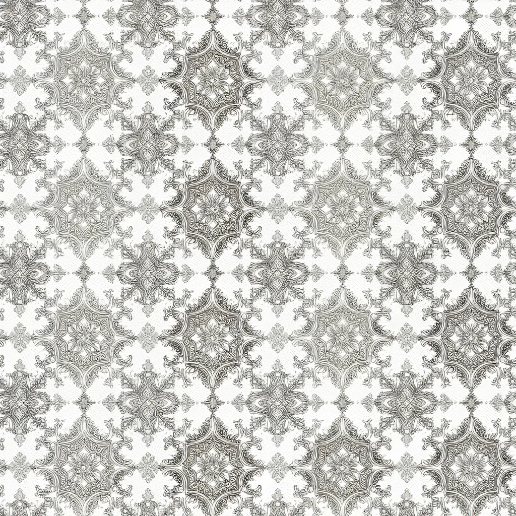 The Silver Damask pattern