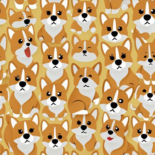 The Amber Corgi Parade pattern