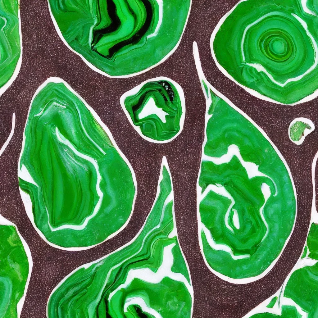 The Emerald Marbling pattern