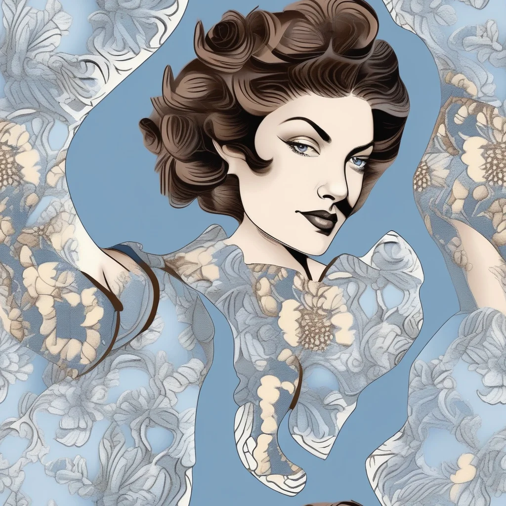 The Blue Belle Botanica pattern