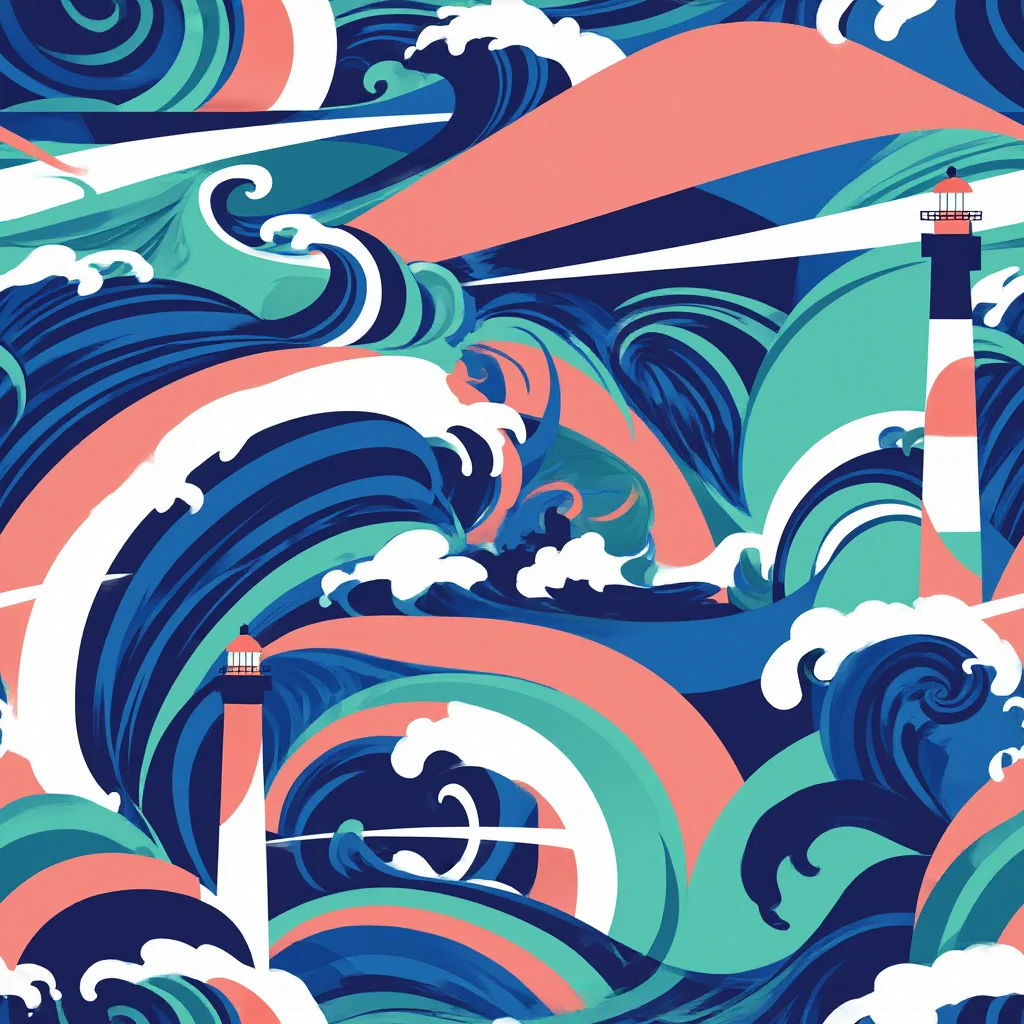 The Neon Breakwater pattern