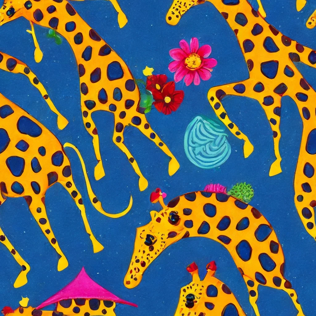 The Giraffe Garden pattern