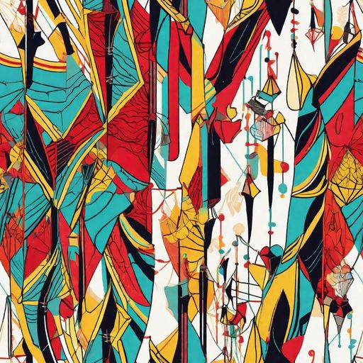 The Prismatic Drapery pattern