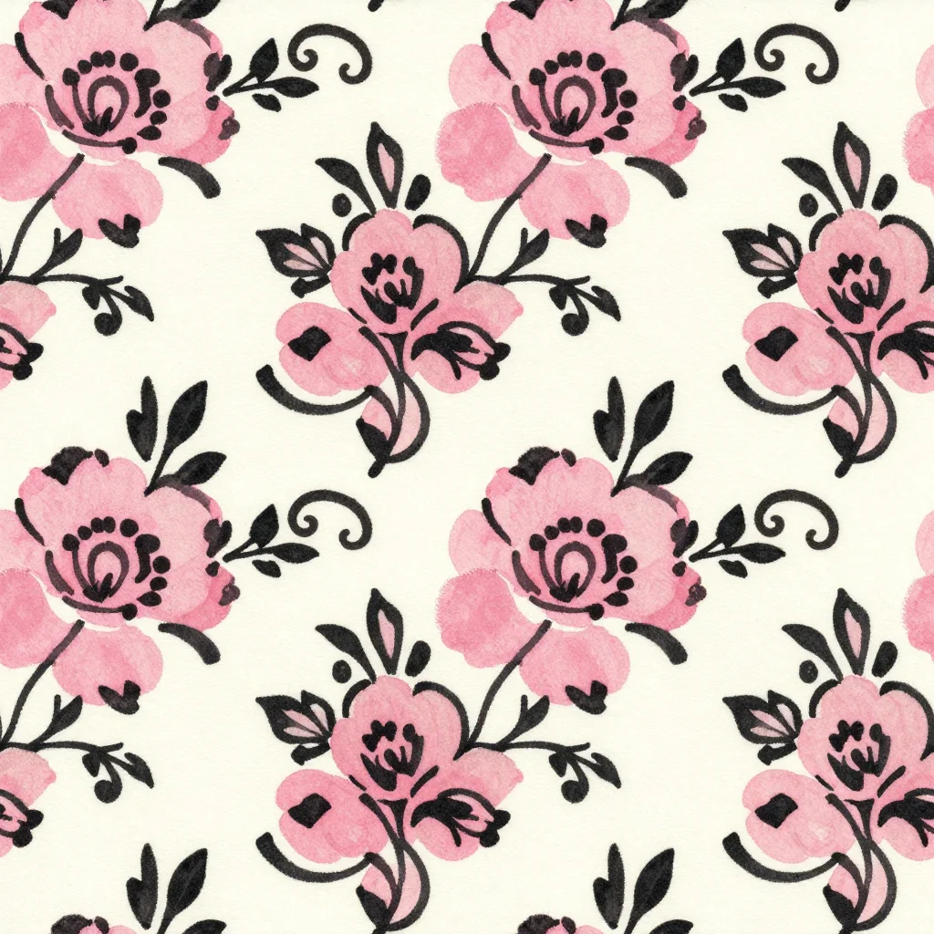 The Pink Ink Garden pattern