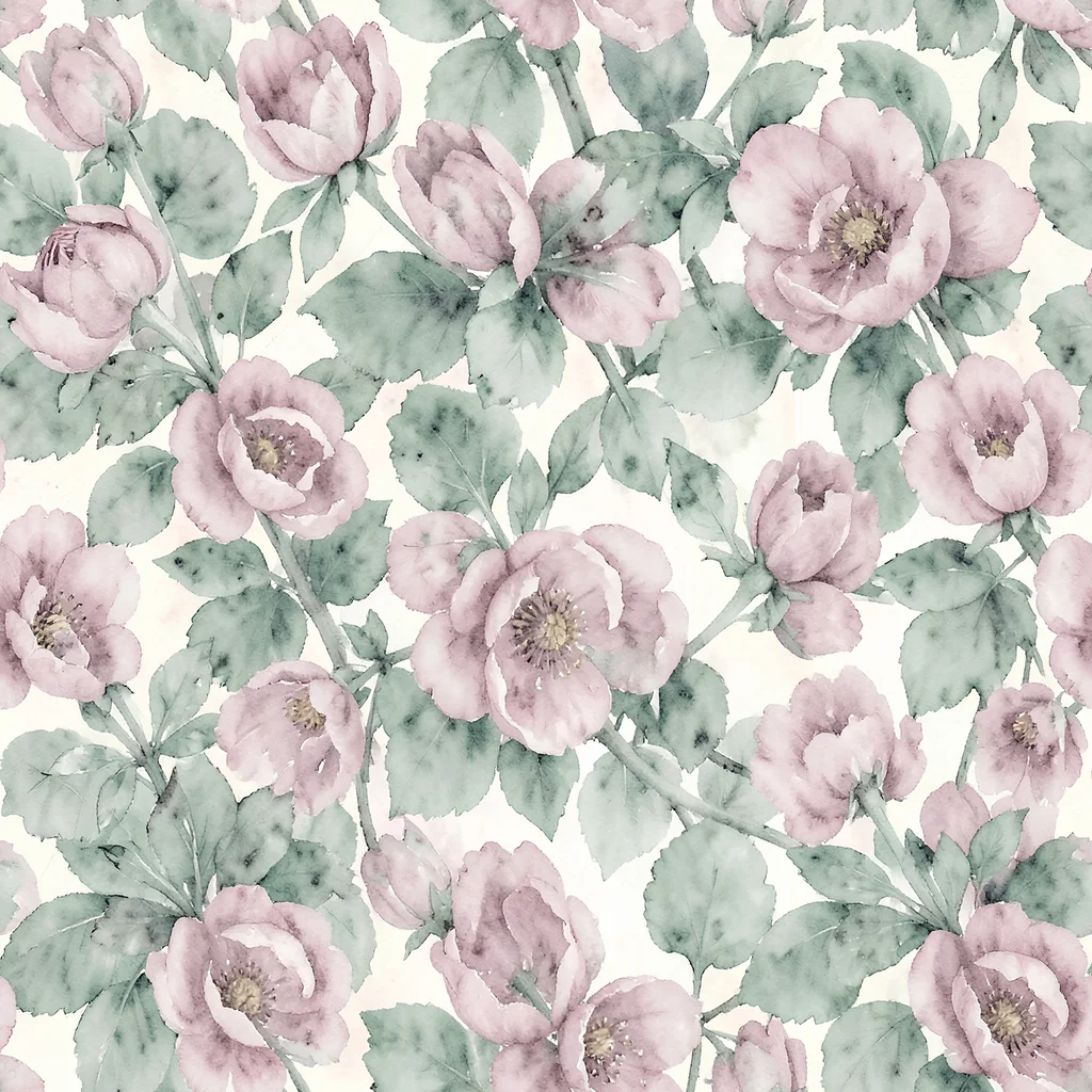 The Blush Herbarium pattern