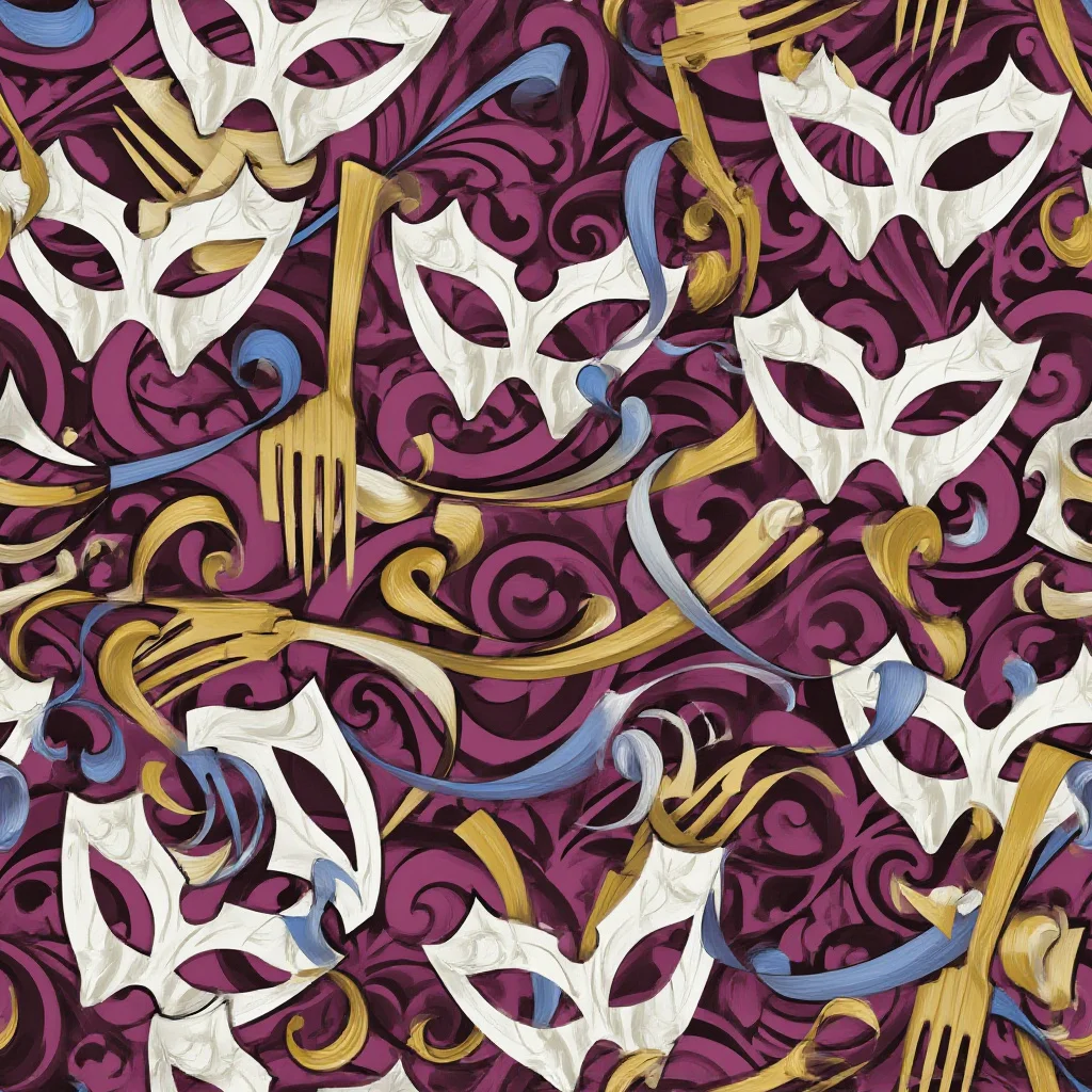 The Masquerade Baroque pattern