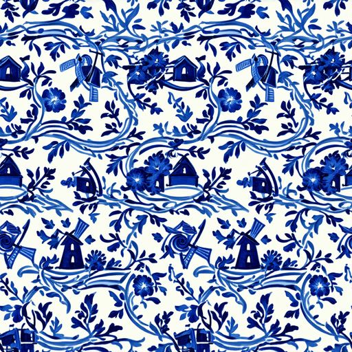 The Blue Delft Meadow pattern