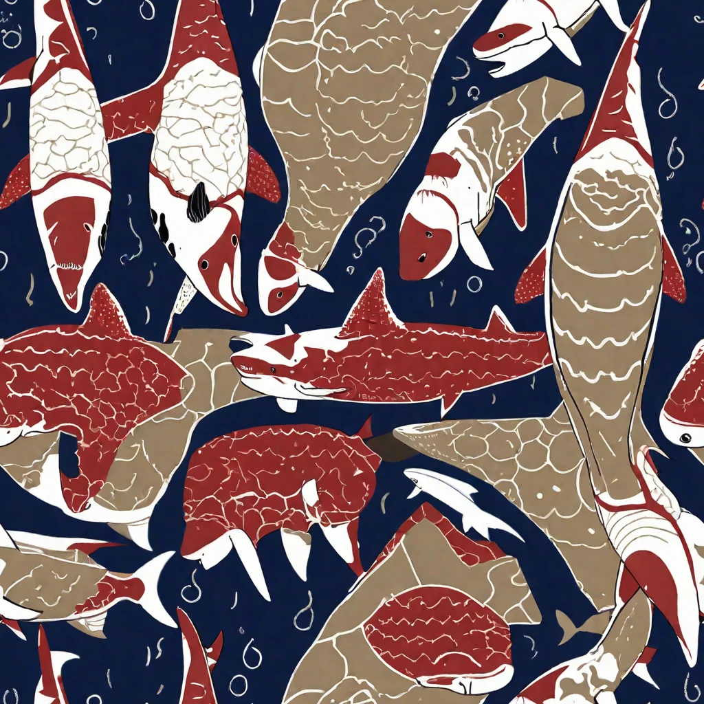 The Crimson Koi pattern