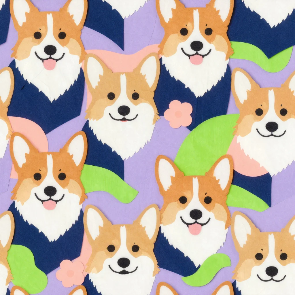 The Corgi Colorwave pattern