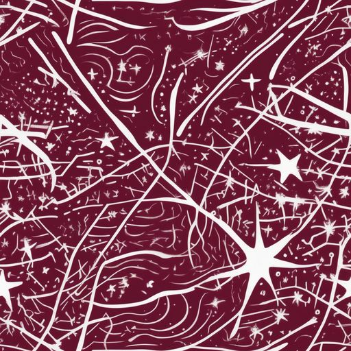 The Burgundy Starfield pattern