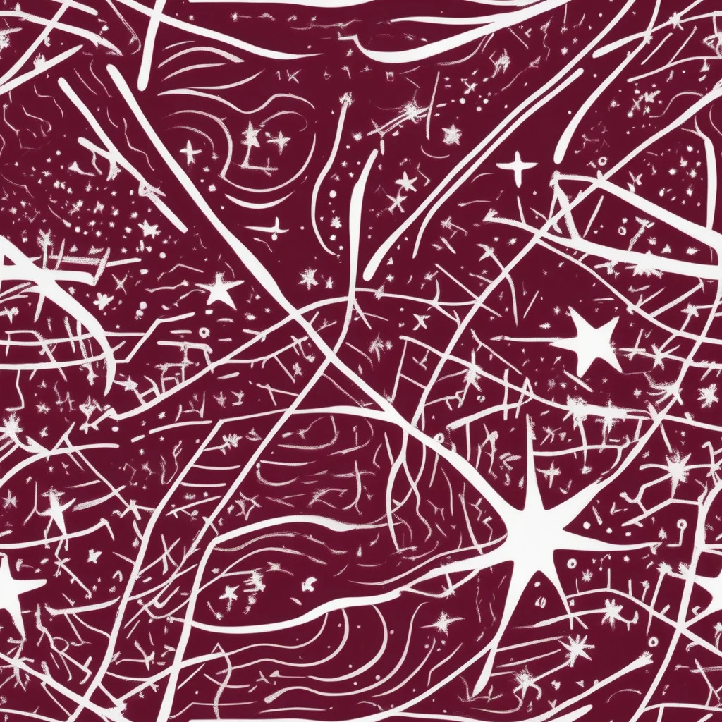 The Burgundy Starfield pattern
