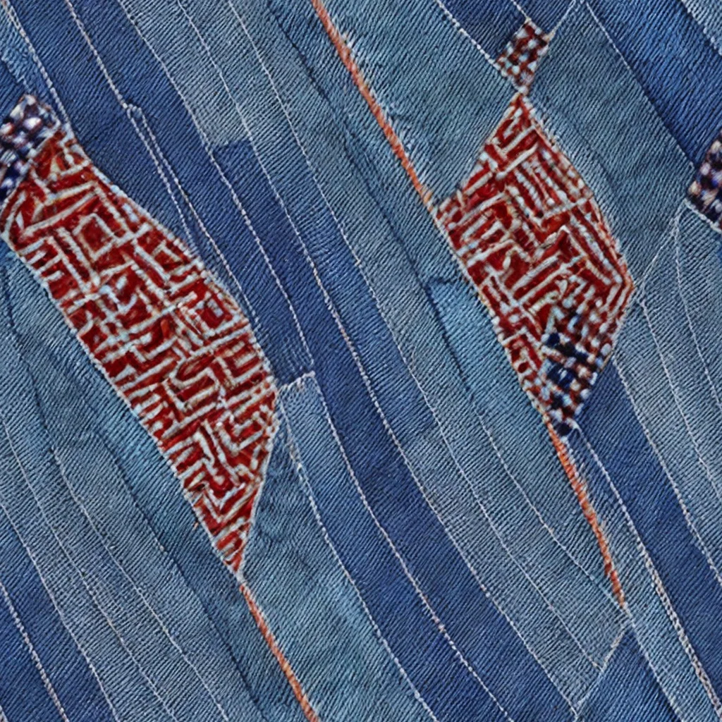 The Denim Labyrinth pattern