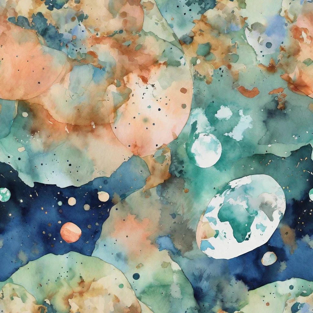 The Celestial Watercolor pattern