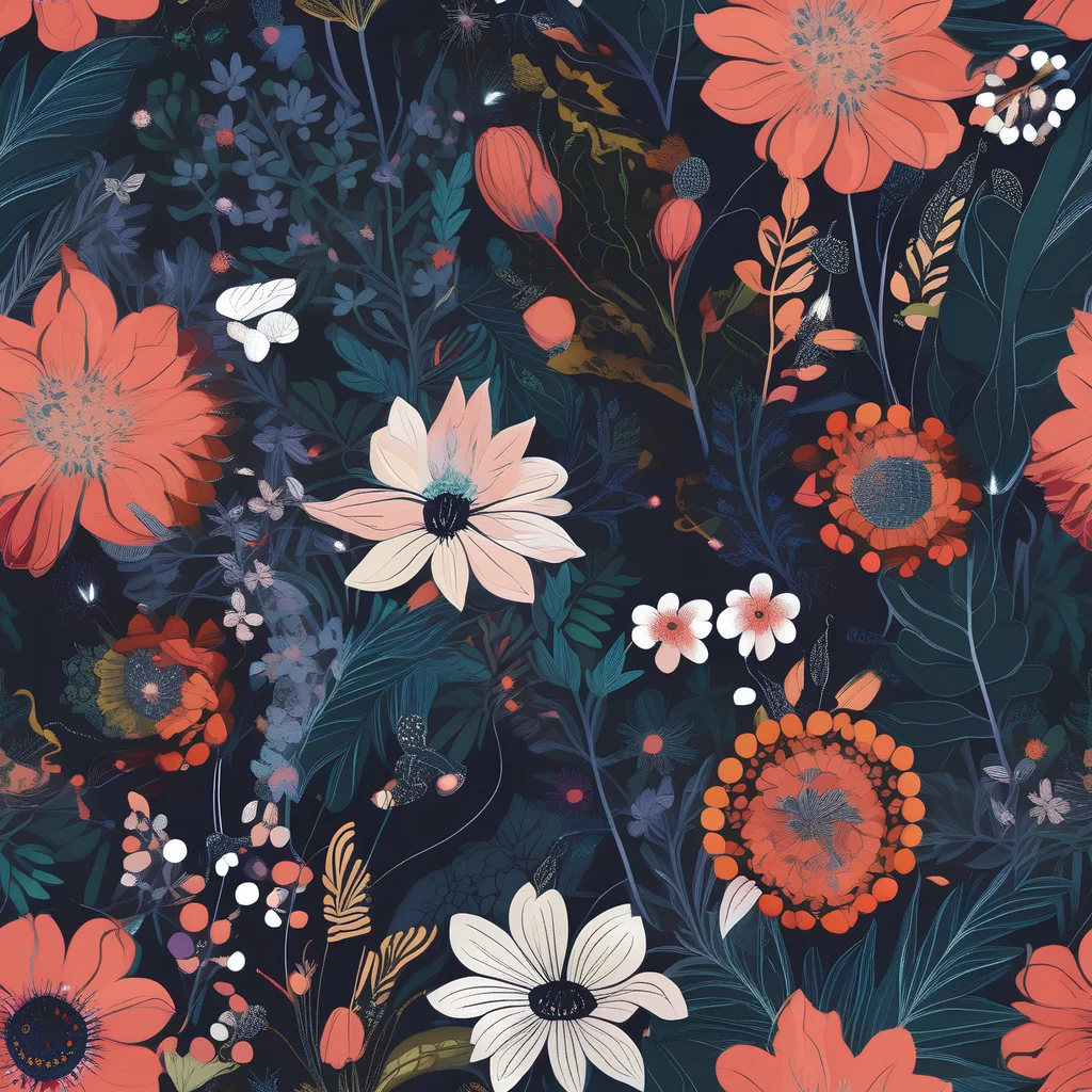 The Coral Nocturne pattern