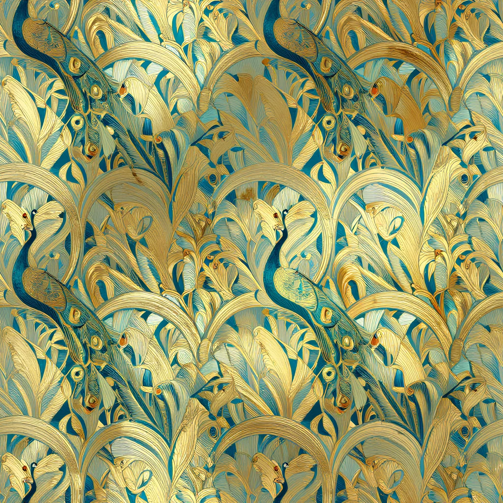 The Peacock Verdure pattern