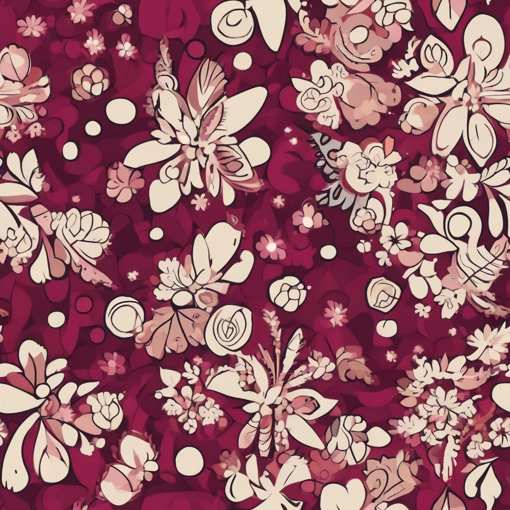 The Merlot Meadow pattern