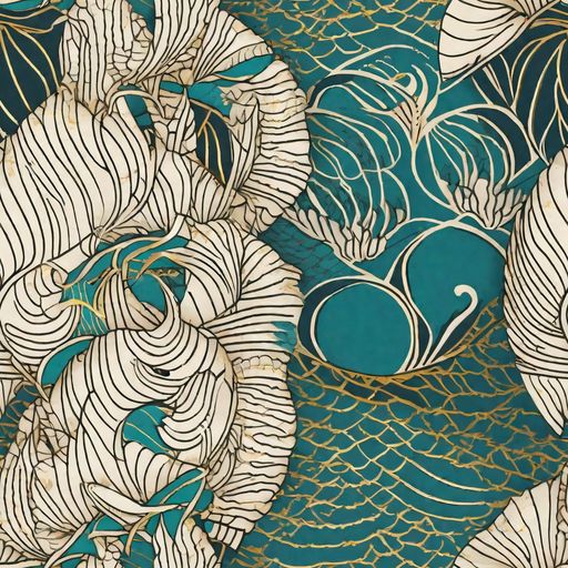 The Teal Tidal Bloom pattern