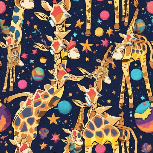 The Cosmic Giraffe Parade pattern