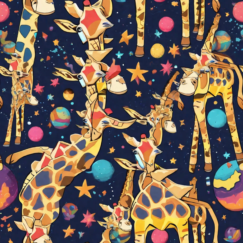 The Cosmic Giraffe Parade pattern