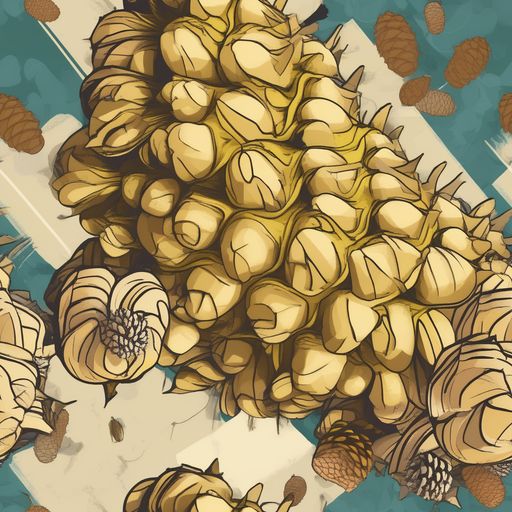 The Golden Cone Garden pattern