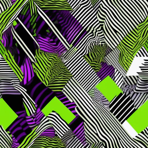 The Neon Zebra Logic pattern