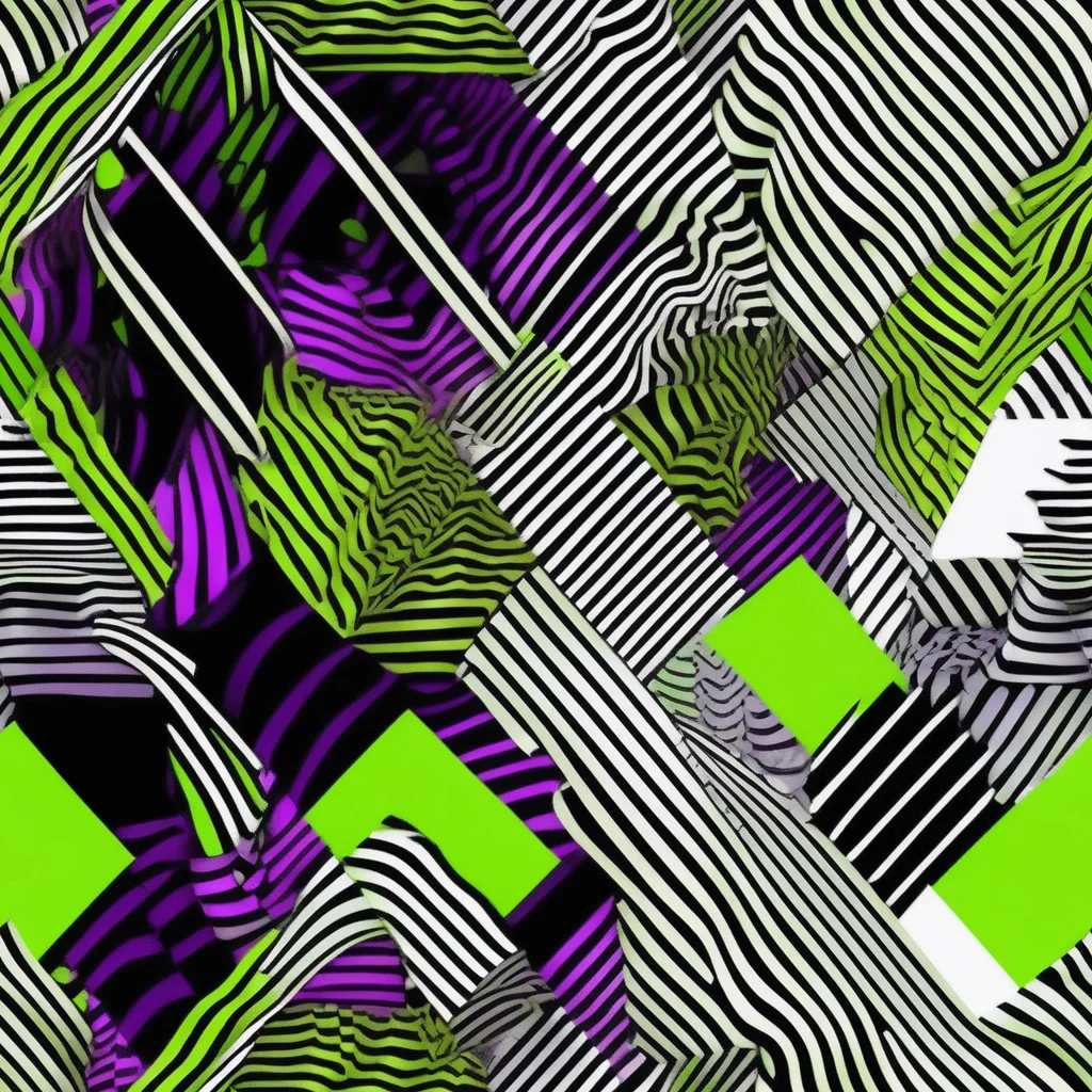The Neon Zebra Logic pattern