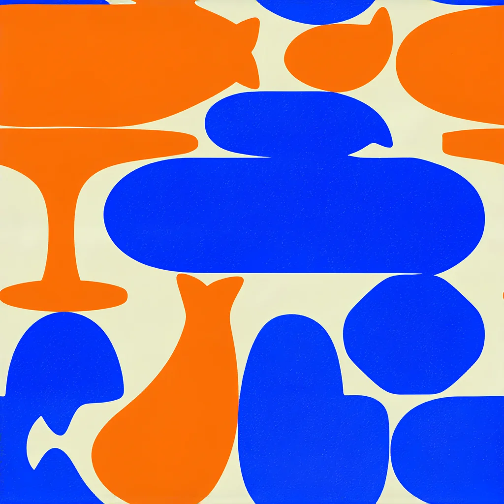 The Cobalt Tangerine Totem pattern