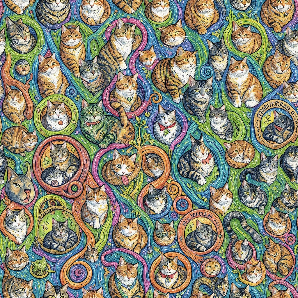 The Cathedral of Cats pattern