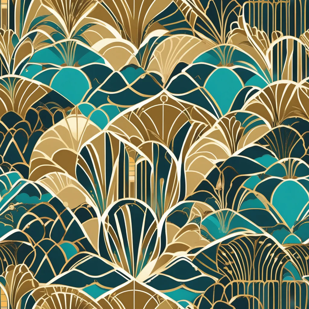 The Gilded Fan Garden pattern