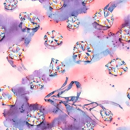 The Diamond Watercolor pattern