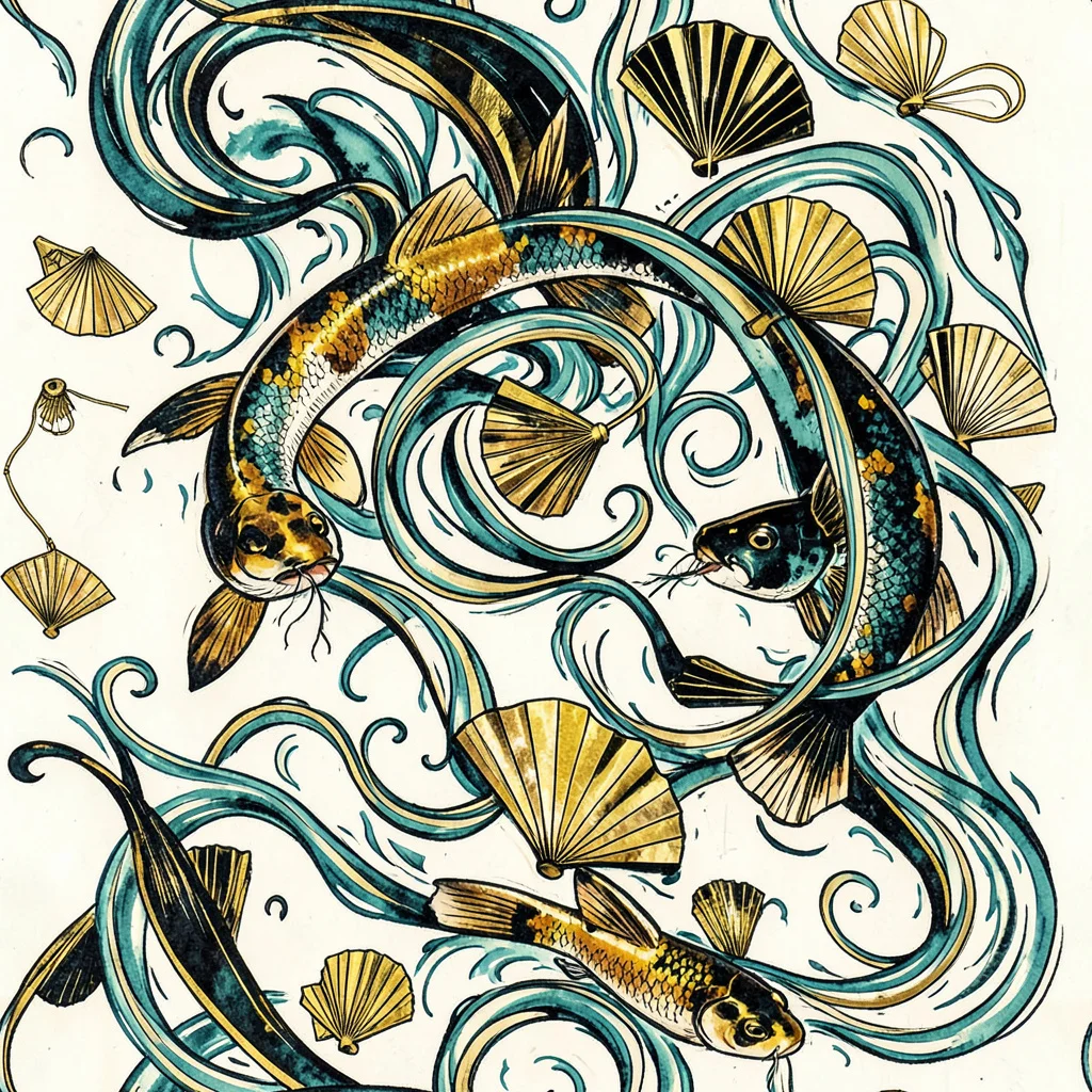 The Gilded Eddies pattern