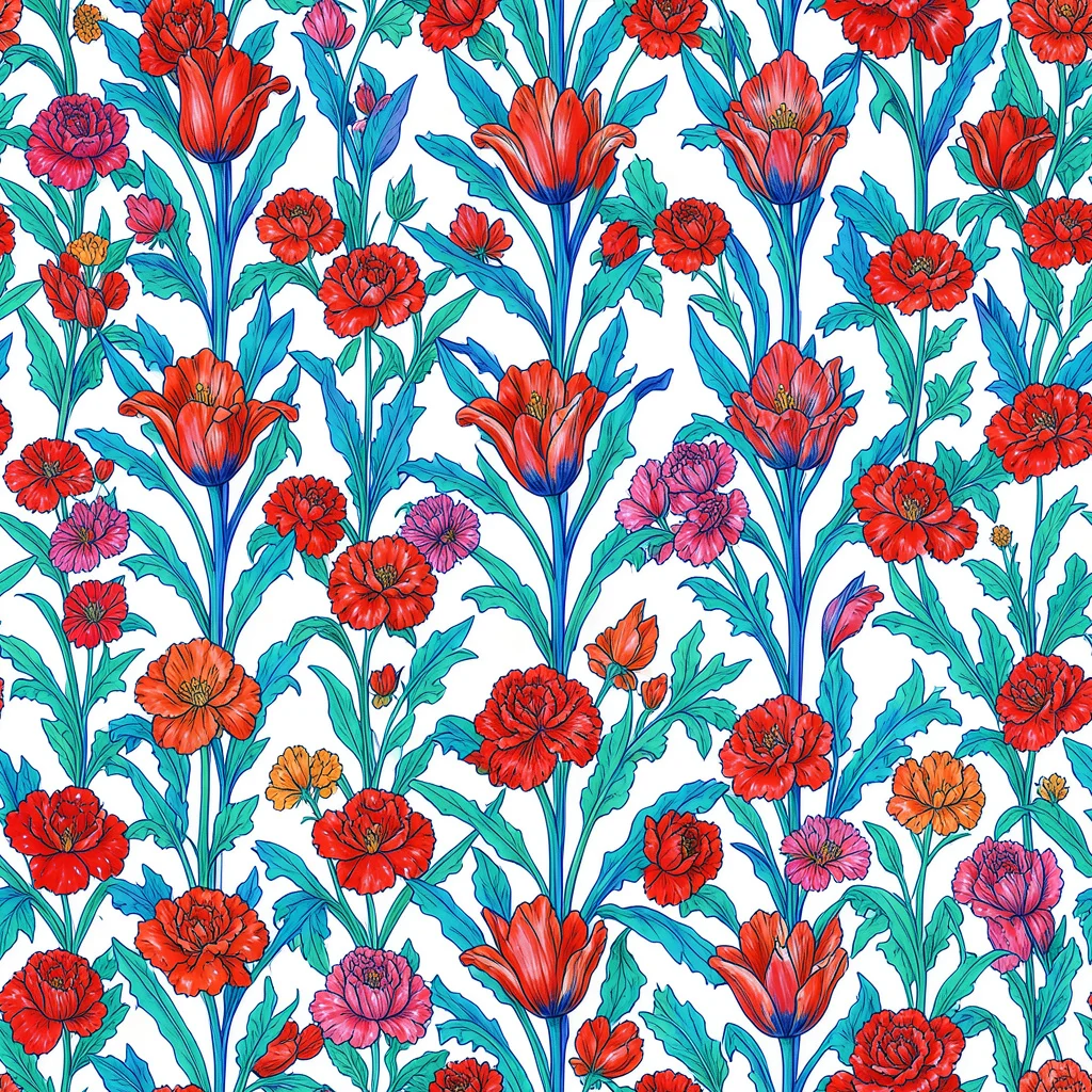 The Scarlet Garden pattern