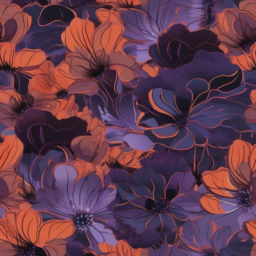 The Burnt Violet Bloom pattern