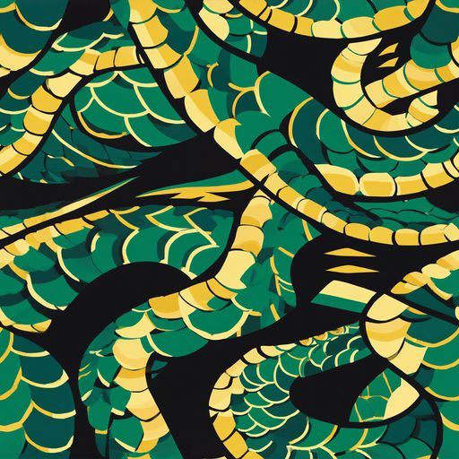 The Jungle Ouroboros pattern