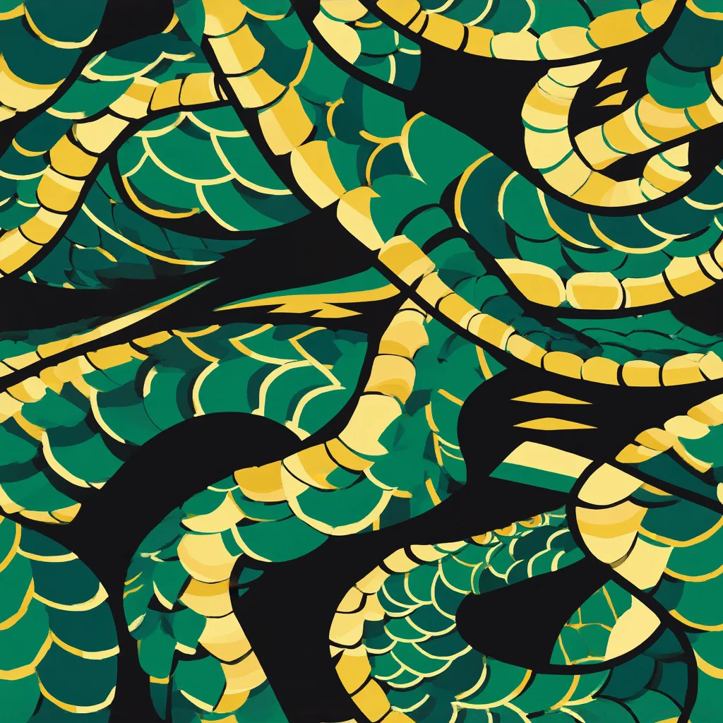 The Jungle Ouroboros pattern