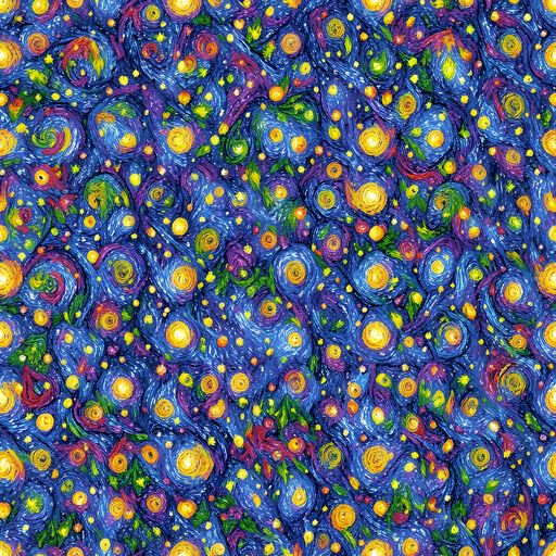 The Cobalt Star Garden pattern