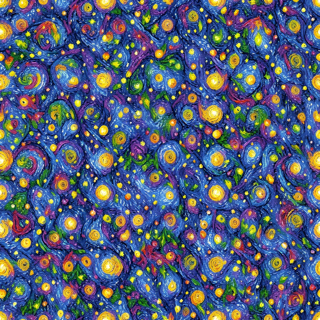 The Cobalt Star Garden pattern