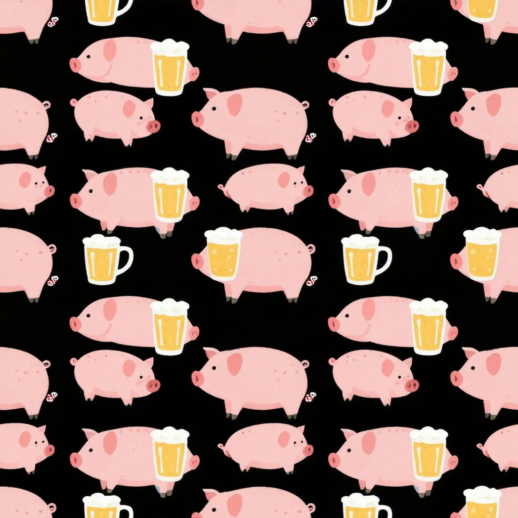The Boozy Barnyard pattern