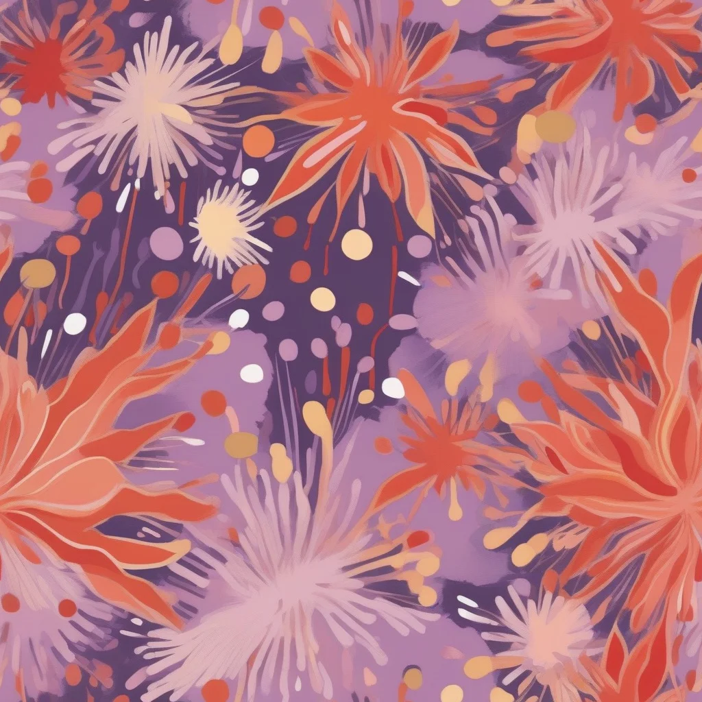 The Coral Dusk Bloom pattern