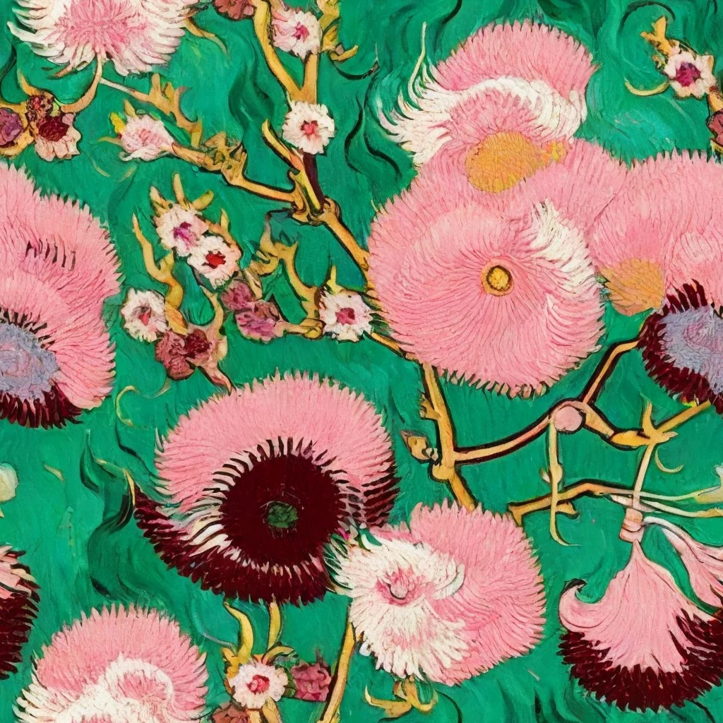 The Emerald Chrysanthemum pattern