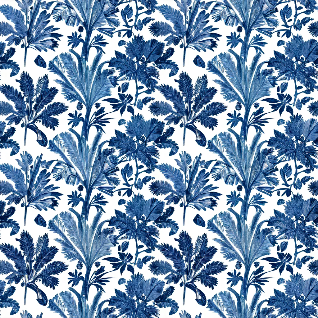 The Cobalt Garden pattern