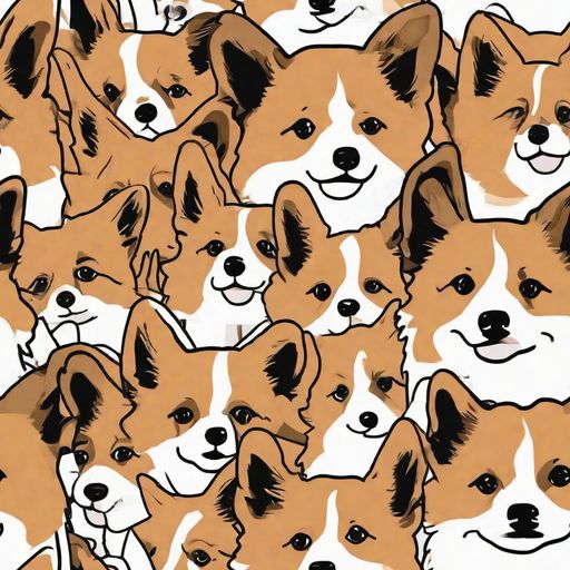 The Corgi Crowd pattern