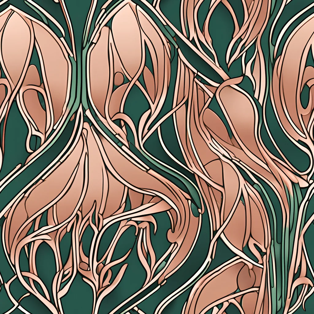 The Rosewater Nouveau pattern