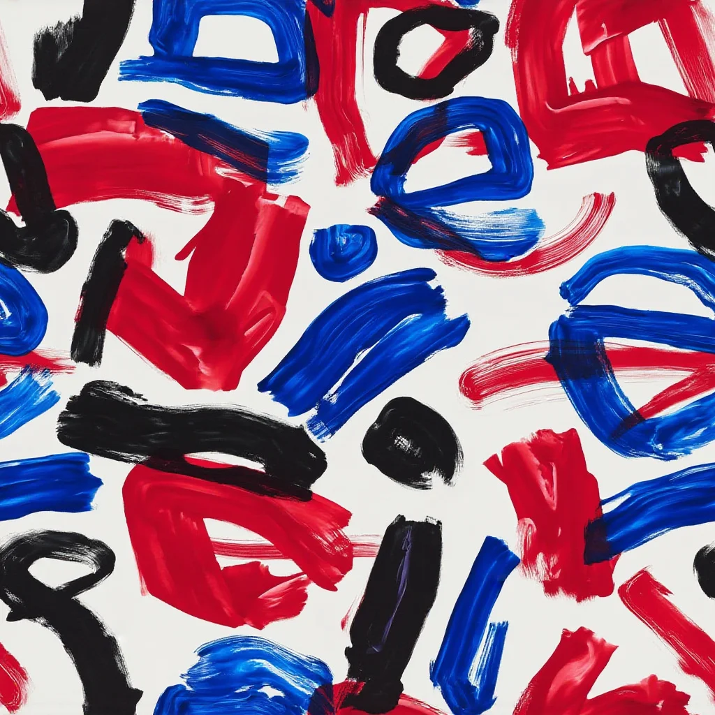 The Red White Blue Brushline pattern