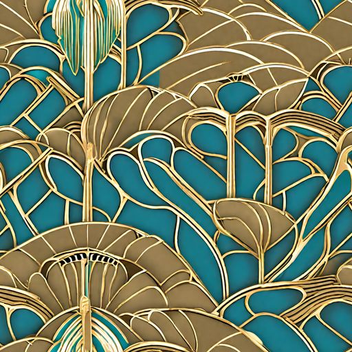 The Gilded Art Nouveau pattern