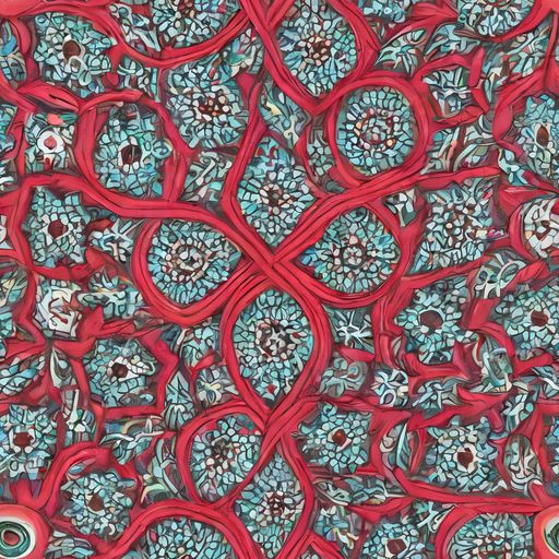 The Crimson Mosaic pattern