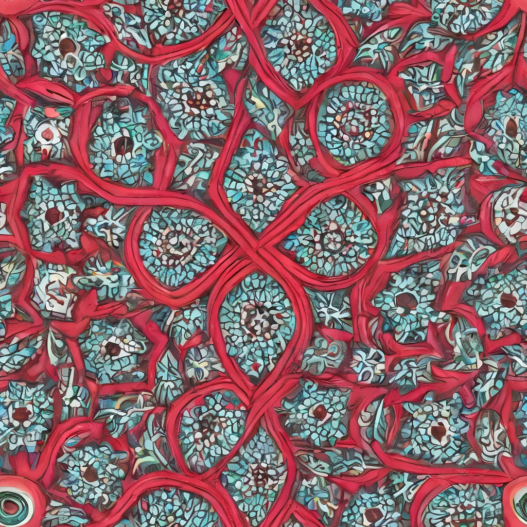 The Crimson Mosaic pattern