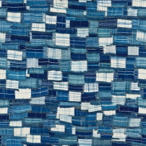 The Indigo Patchwork pattern