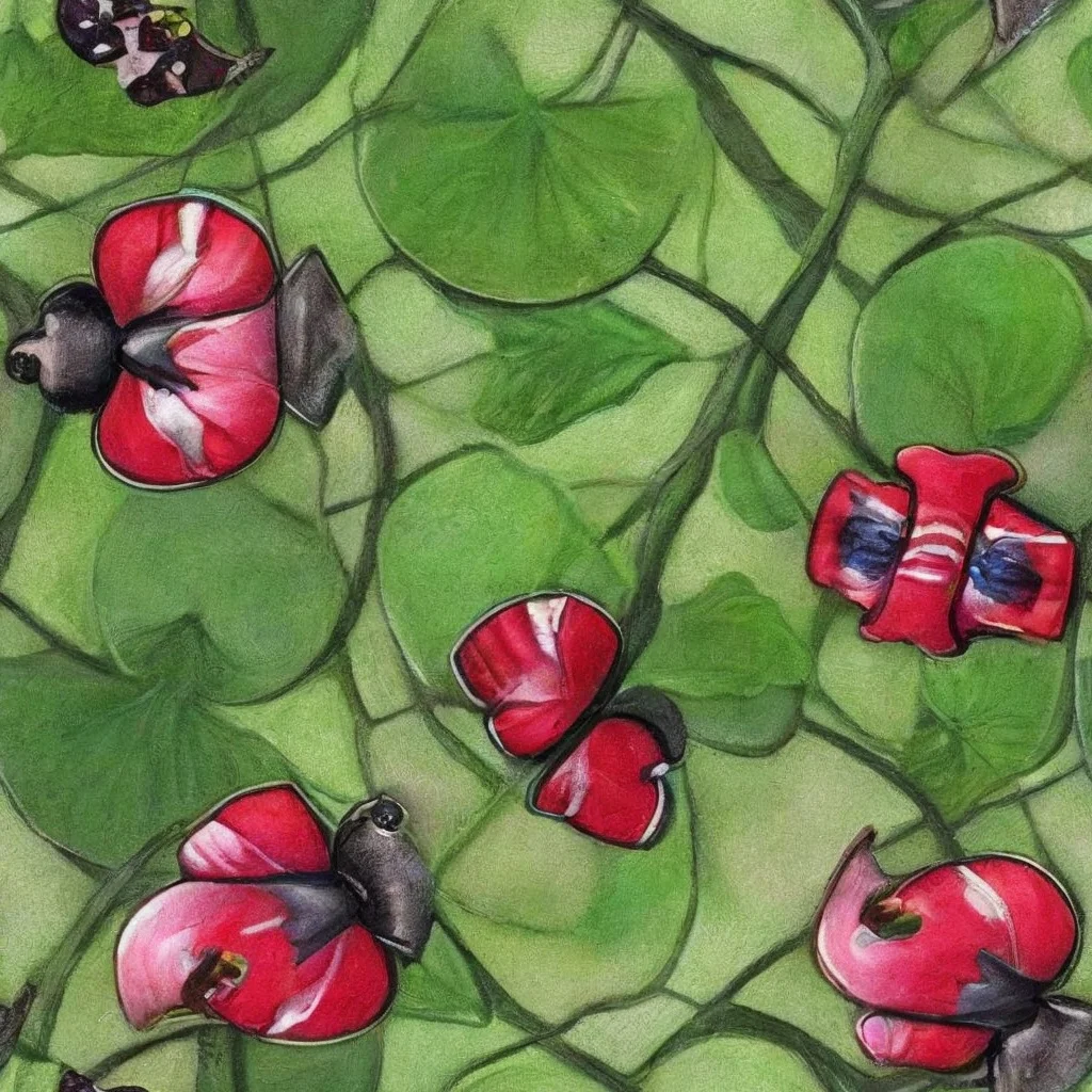 The Crimson Lily Pad pattern